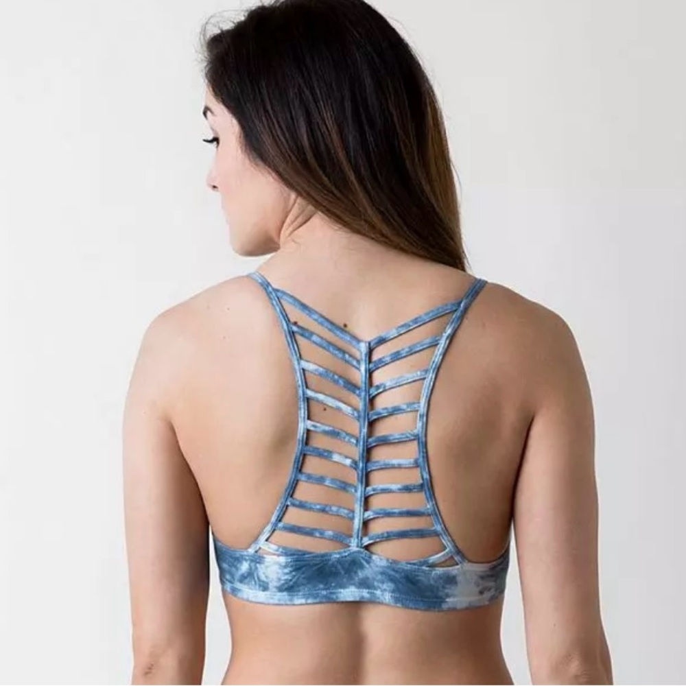 RVCA Sunday Collection Tie-dye Bralette Top Size Small NEW
